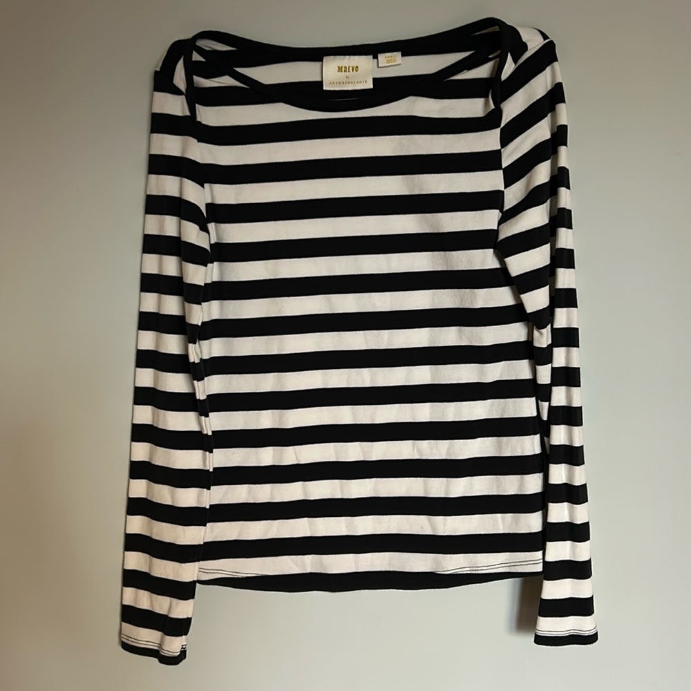 Long sleeve striped top